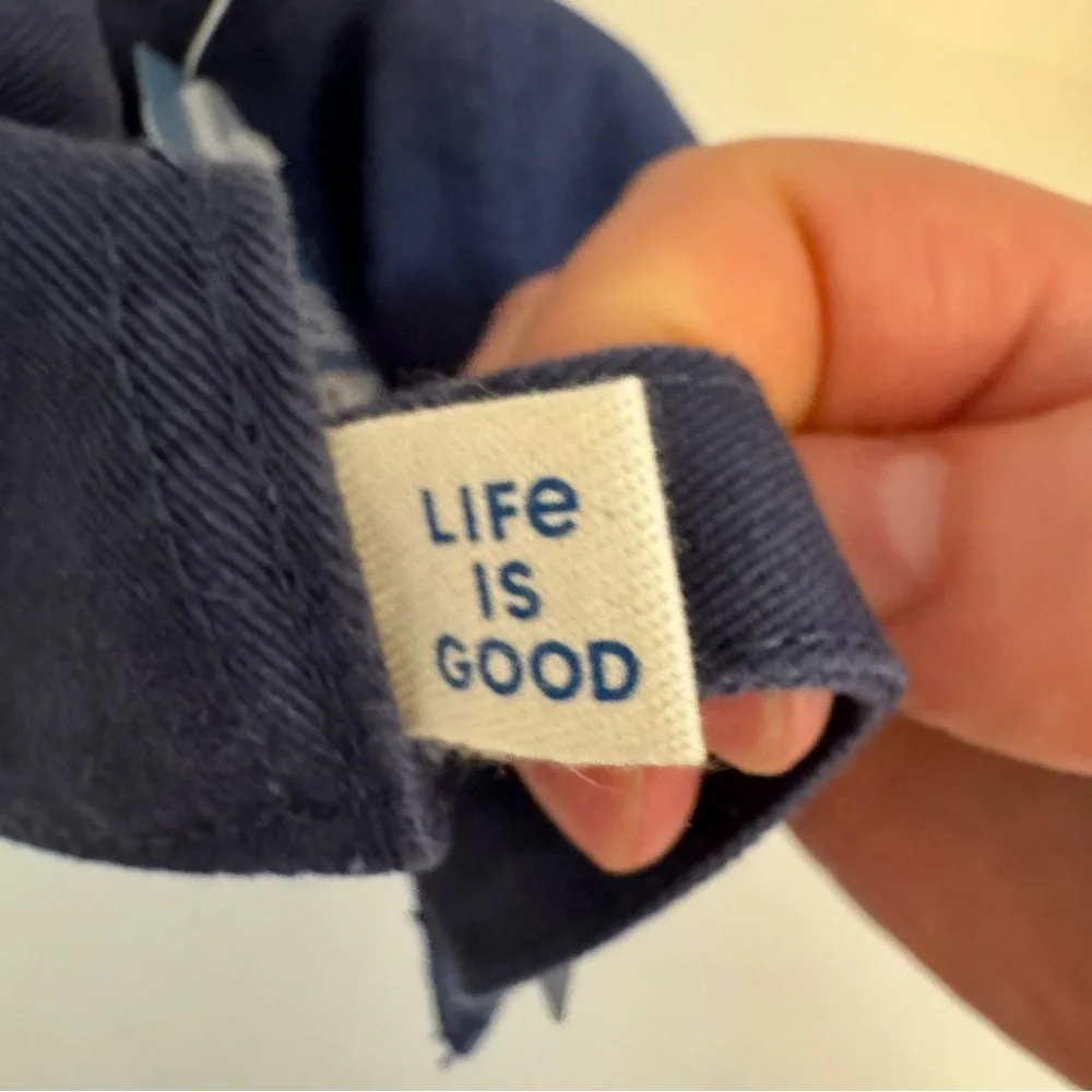 Life is Good Pickleball Wizard Chill Cap Hat One Size Navy Blue